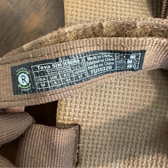 TEVA Original Universal Strap Women’s Sandals Size 10 Brown Outdoors Hiking - Picture 7 of 8